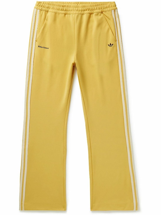 Photo: adidas Consortium - Wales Bonner Straight-Leg Striped Tech-Jersey Track Pants - Yellow