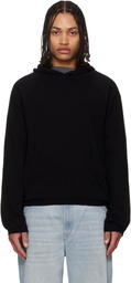 OUR LEGACY Black Knitted Hoodie