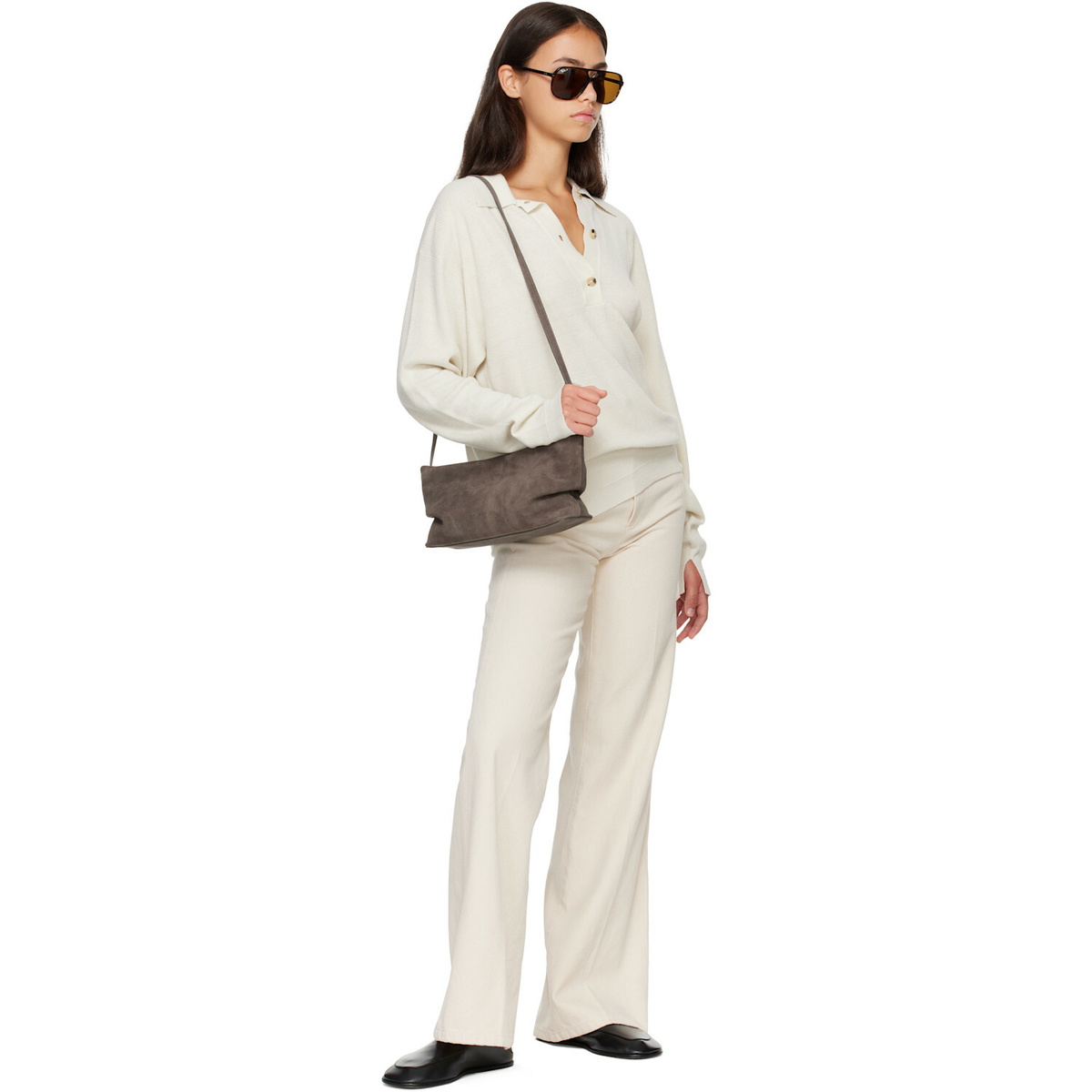 Aesther Ekme Gray Nina Clutch