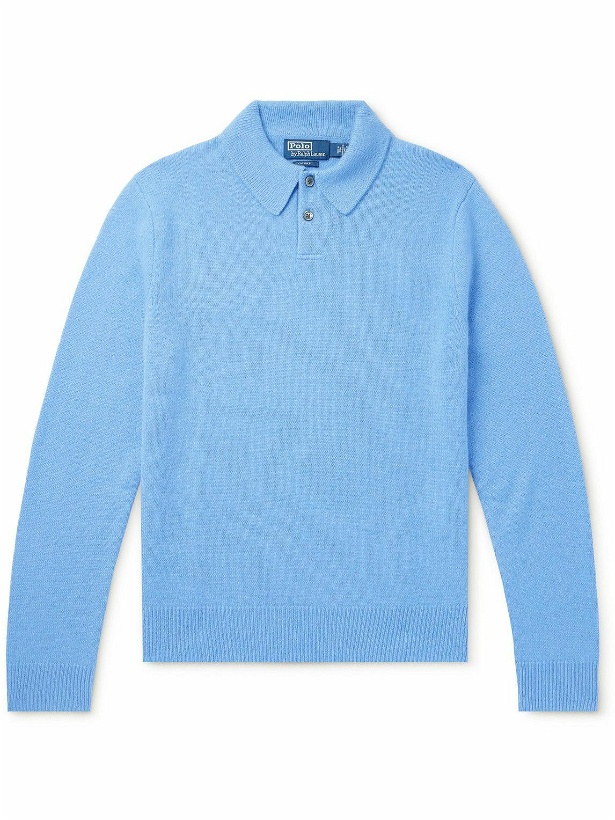 Photo: Polo Ralph Lauren - Cashmere Polo Shirt - Blue