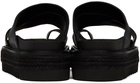 Y's Black Thong Sandals