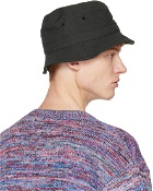 Marcelo Burlon County of Milan Black Cross Bucket Hat
