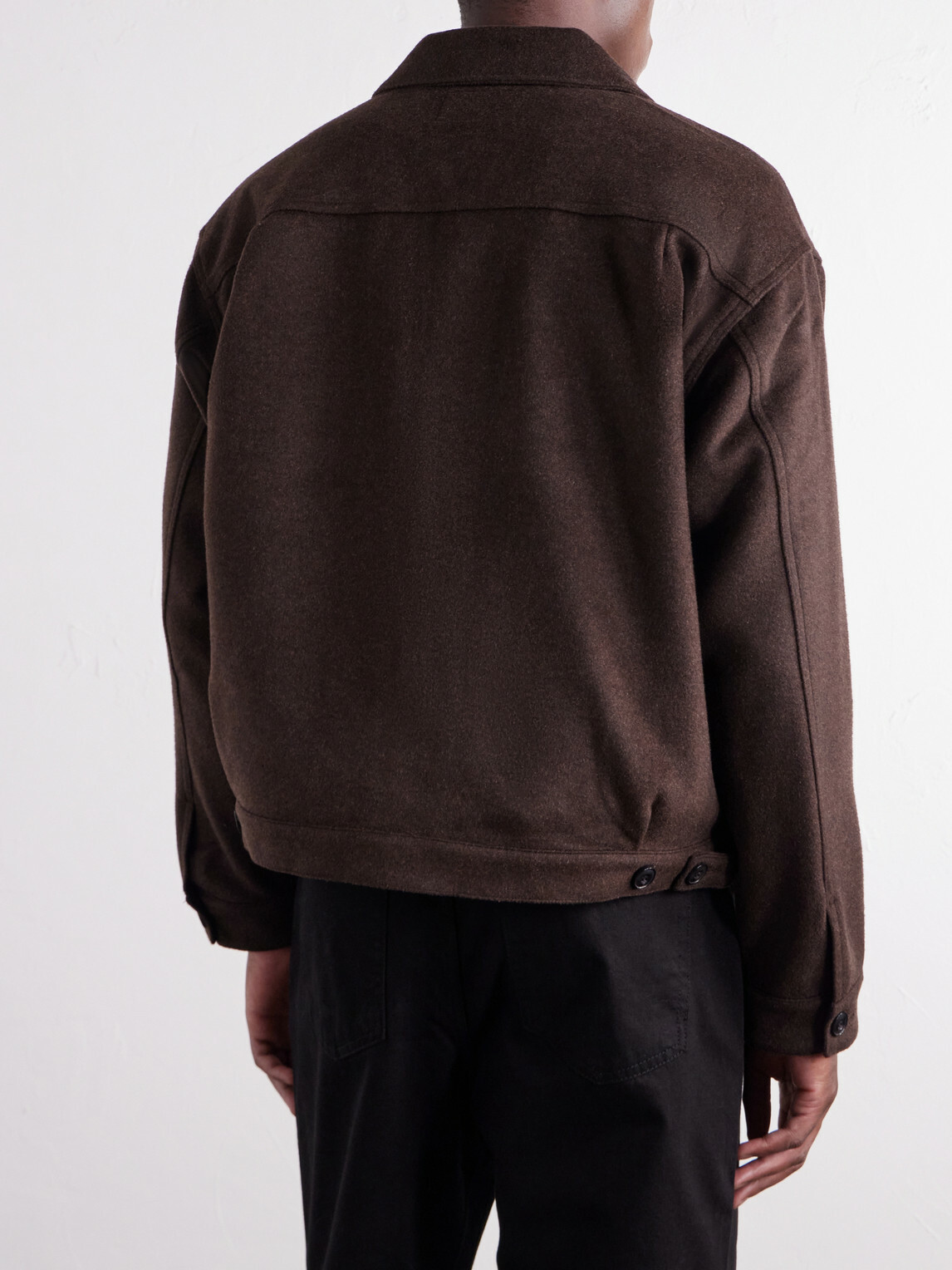 FrizmWORKS - Brushed Wool-Blend Jacket - Brown