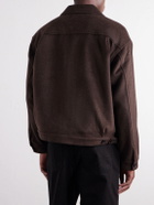 FrizmWORKS - Brushed Wool-Blend Jacket - Brown