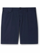 Incotex - Venezia 1951 Slim-Fit Straight-Leg Cotton-Blend Bermuda Shorts - Blue