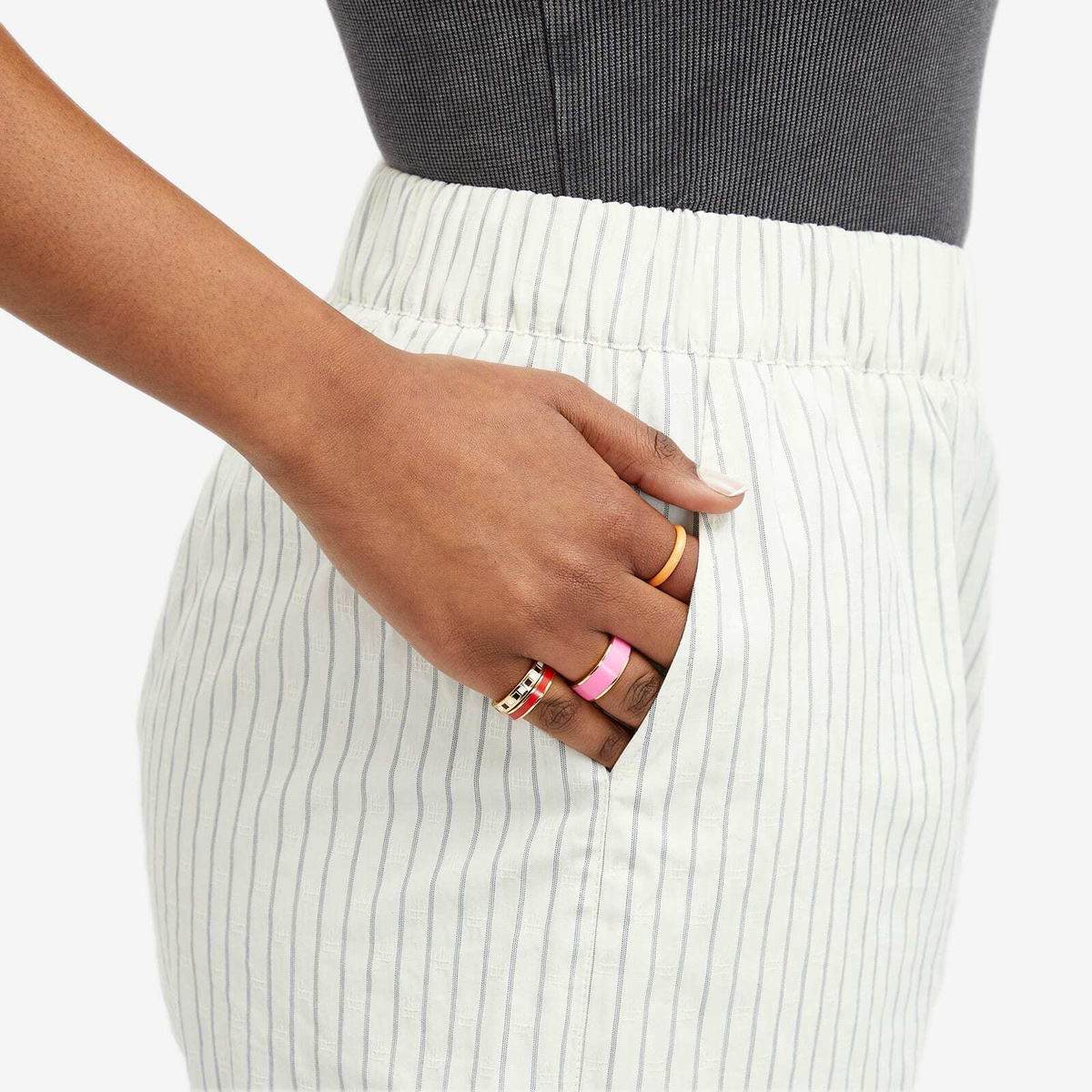 Roxanne Assoulin Women's Banded Rings - Set of 4 in Rose Crush