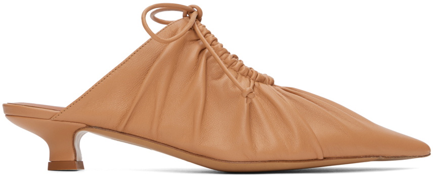 by Malene Birger Tan Masey Leather Mules