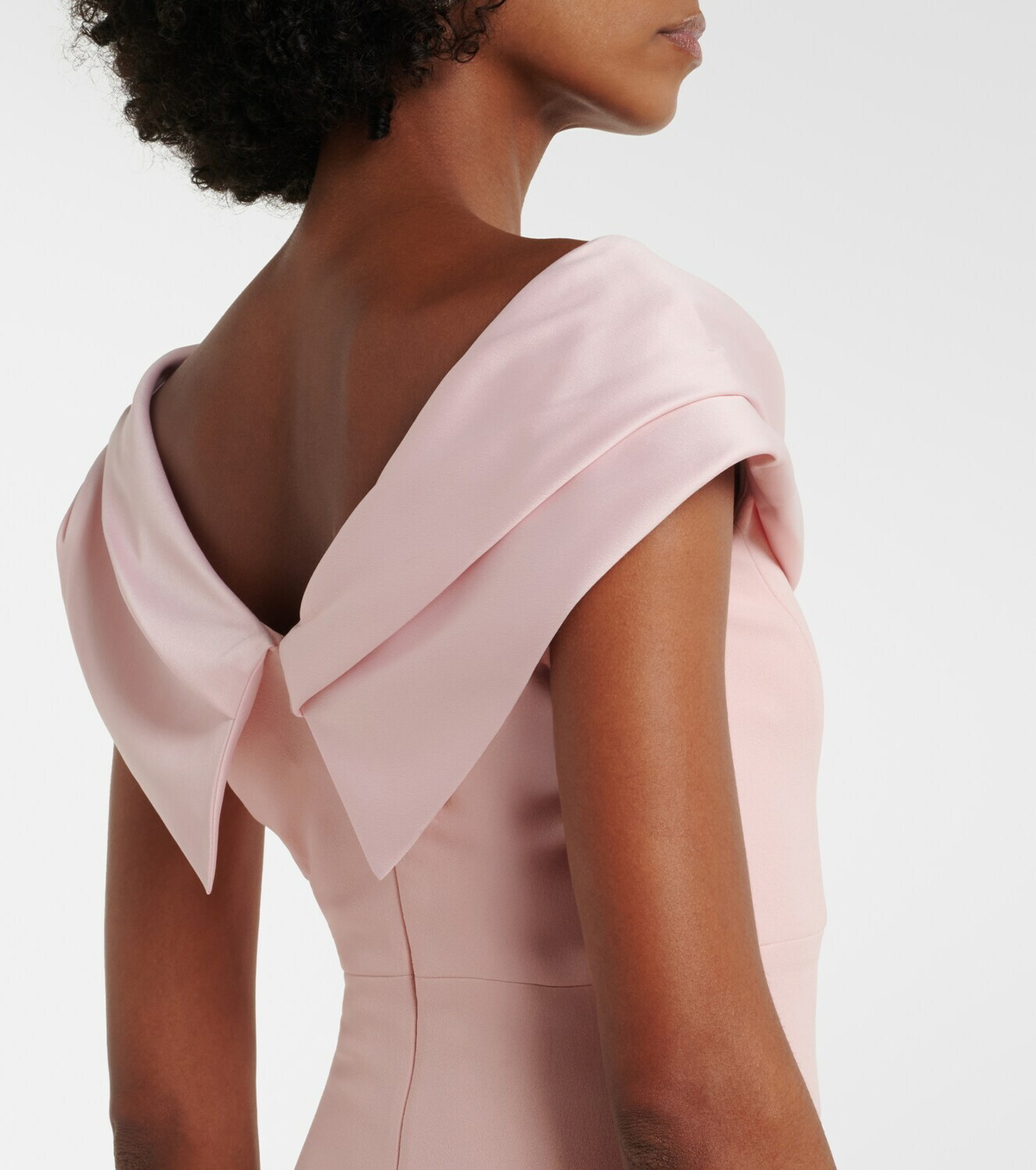 Solace London Adele satin-trimmed gown