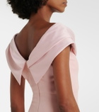 Solace London Adele satin-trimmed gown