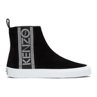 Kenzo Black Suede Kapri High-Top Sneakers