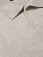 FEAR OF GOD ESSENTIALS - Oversized Knitted Polo Sweater - Gray