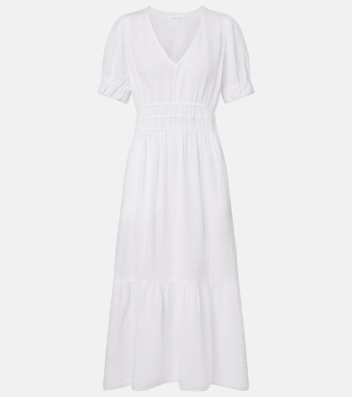 Velvet Rivelle cotton gauze midi dress
