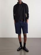 Paul Smith - Straight-Leg Striped Cotton-Jersey Shorts - Blue