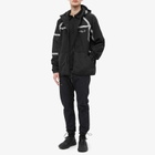 Tobias Birk Nielsen Men's Loist Mixed Fabric Hooded Jacket in Black