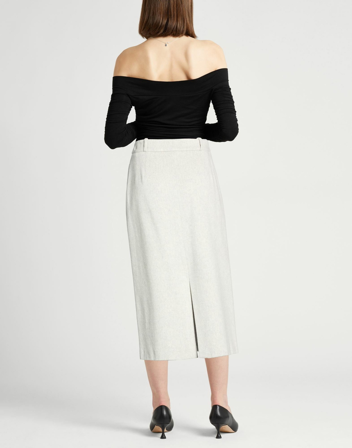 Peserico Womens Midi skirt Light in Grey