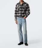 RRL Plaid wool-blend flannel shirt