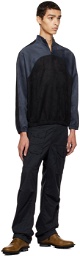 Sasquatchfabrix. Navy & Black Half-Zip Sweatshirt