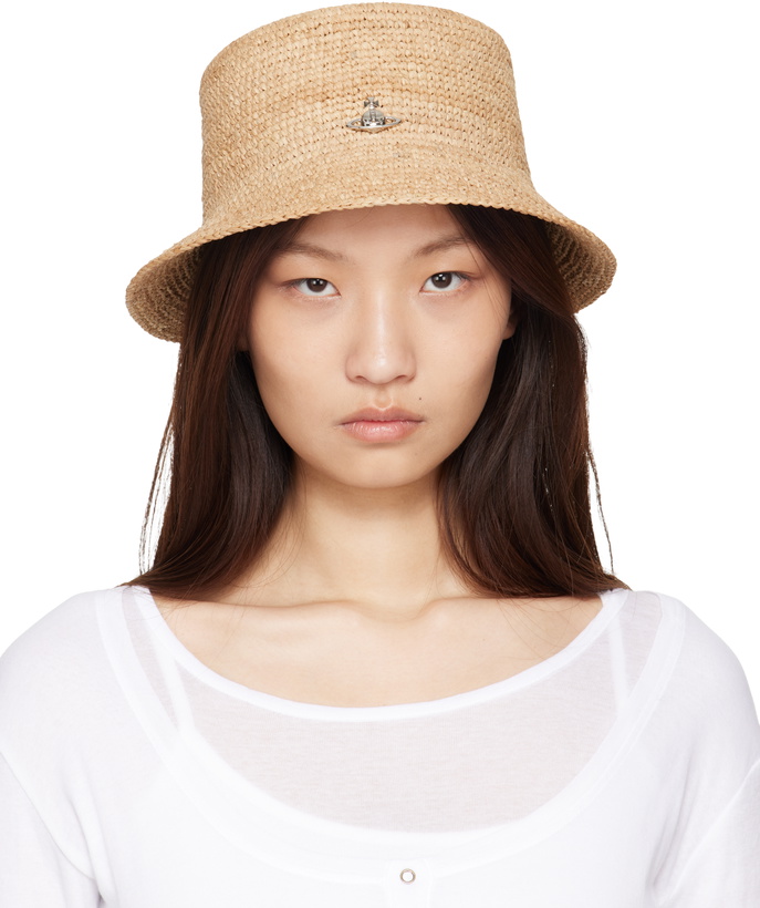 Photo: Vivienne Westwood Beige Raffia Bucket Hat
