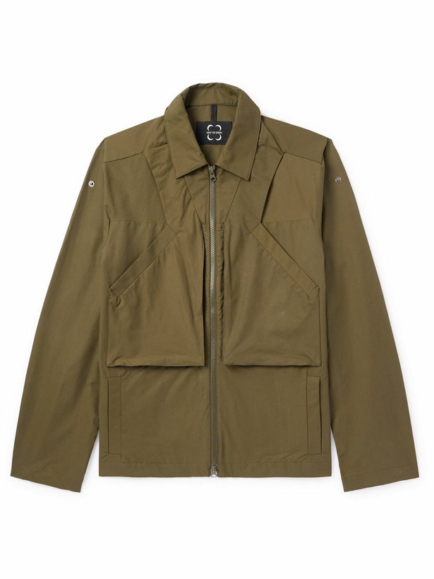Photo: SAIF UD DEEN - Holster Panelled Cotton-Blend Canvas Overshirt - Green