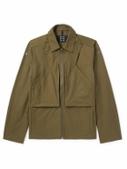 SAIF UD DEEN - Holster Panelled Cotton-Blend Canvas Overshirt - Green