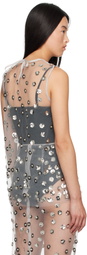 Cecilie Bahnsen Silver Utania Tank Top