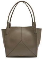 Victoria Beckham Victoria Panelled Leather Tote bag - Khaki - One Size