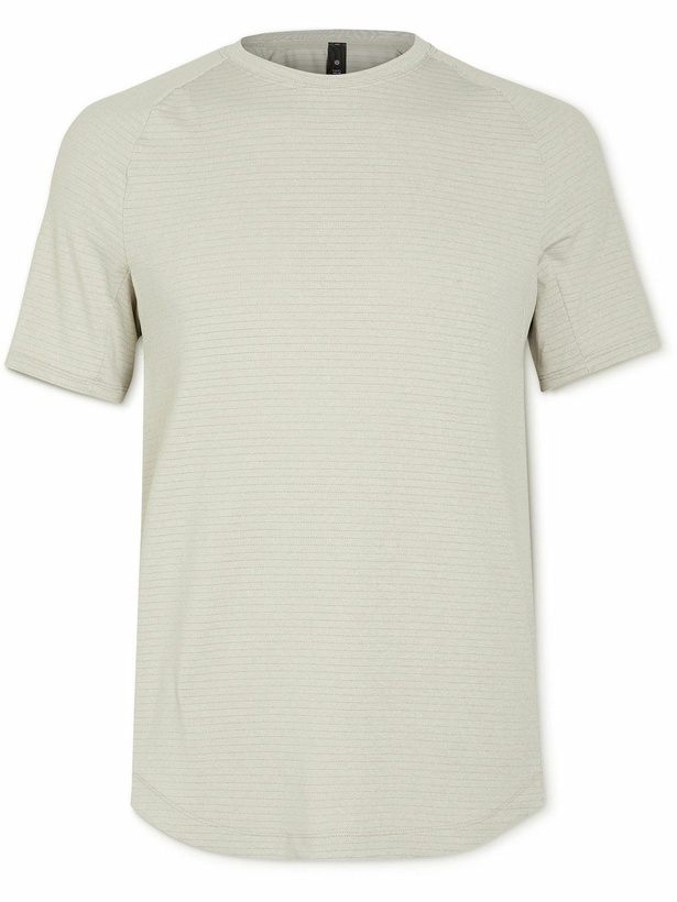 Photo: Lululemon - Drysense Recycled Stretch-Mesh T-Shirt - Gray