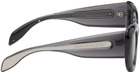 Alexander McQueen Gray Cat-Eye Sunglasses
