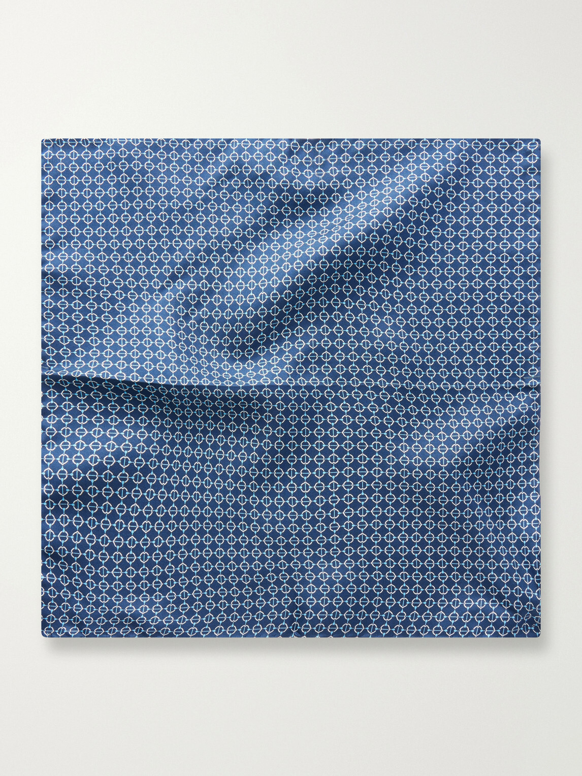 De Petrillo - Printed Silk-Twill Pocket Square