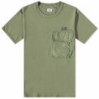 C.P. Company Men's Pocket Logo T-Shirt in Bronze Green