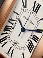 Cartier - Tank Américaine Automatic 45mm 18-Karat Pink Gold and Alligator Watch, Ref. No. CRW2609156