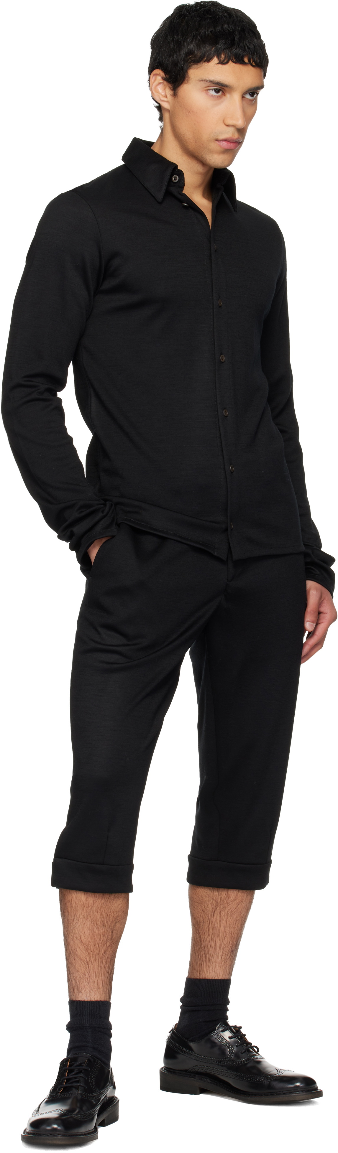 Rier Black Knickerbocker Shorts