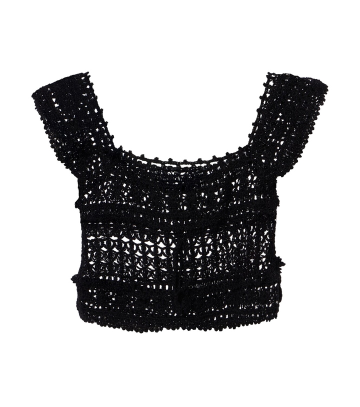 Photo: Anna Kosturova Cotton crochet crop top