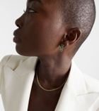 Anita Ko 18kt gold drop earrings with emeralds