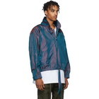 Fear of God Burgundy and Blue Iridescent Track Jacket