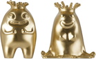 L'OBJET Gold Haas King + Queen Candle Holders