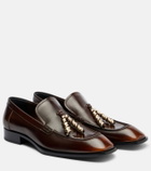 Loewe Embellished leather loafers