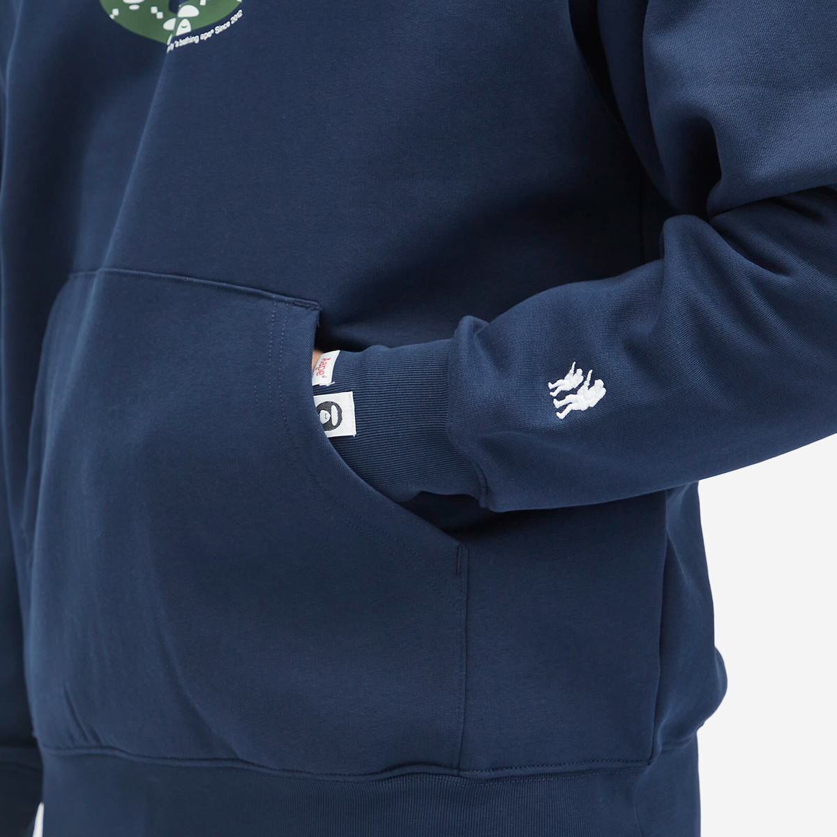 Men's AAPE Monogram Hoody in Navy