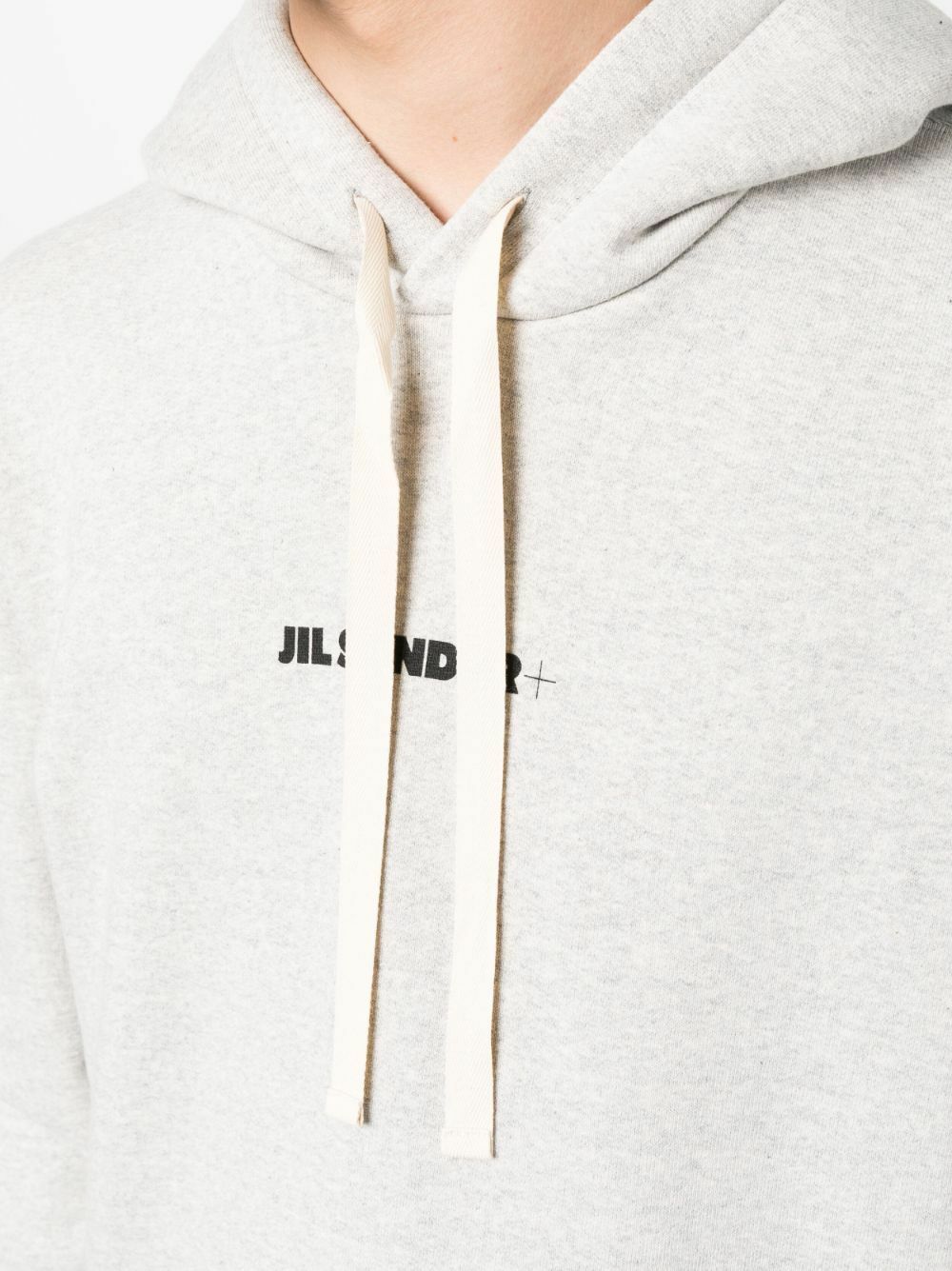 Jil Sander Logo-Print Cotton Hoodie