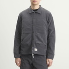 Ranra Men's Epitome Shiny Nylon Overshirt in Peat