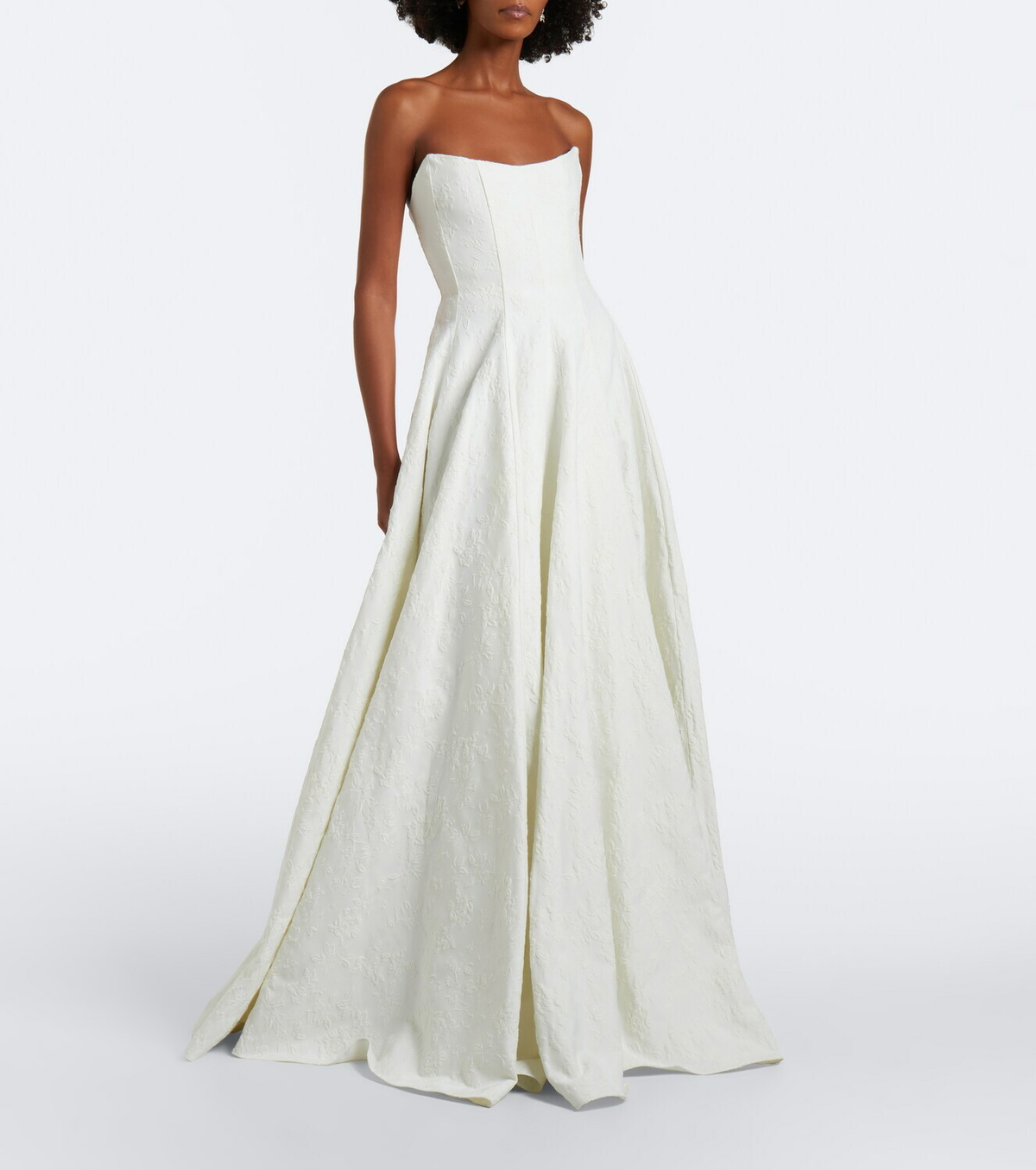 Markarian Bridal Laila jacquard bustier gown