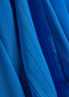 Joseph Bou Belted Crepe Blouse Blue