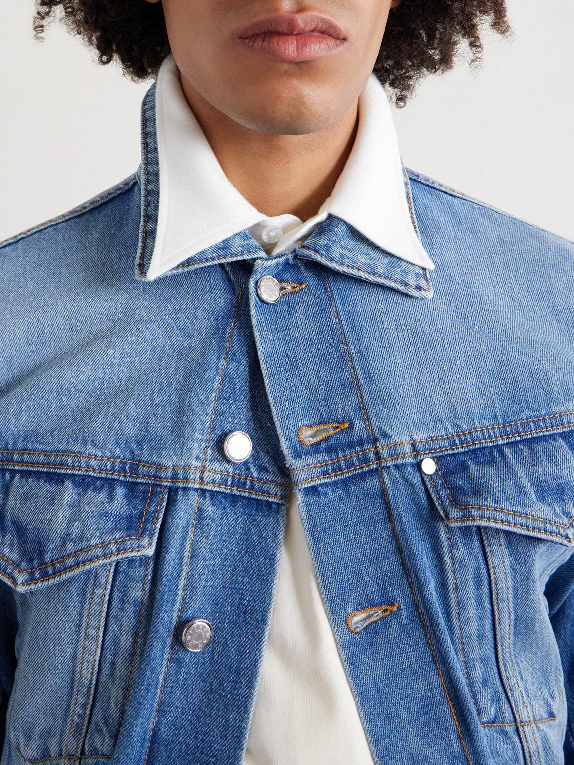 UMIT BENAN - Kevin Faded Denim Jacket - Blue