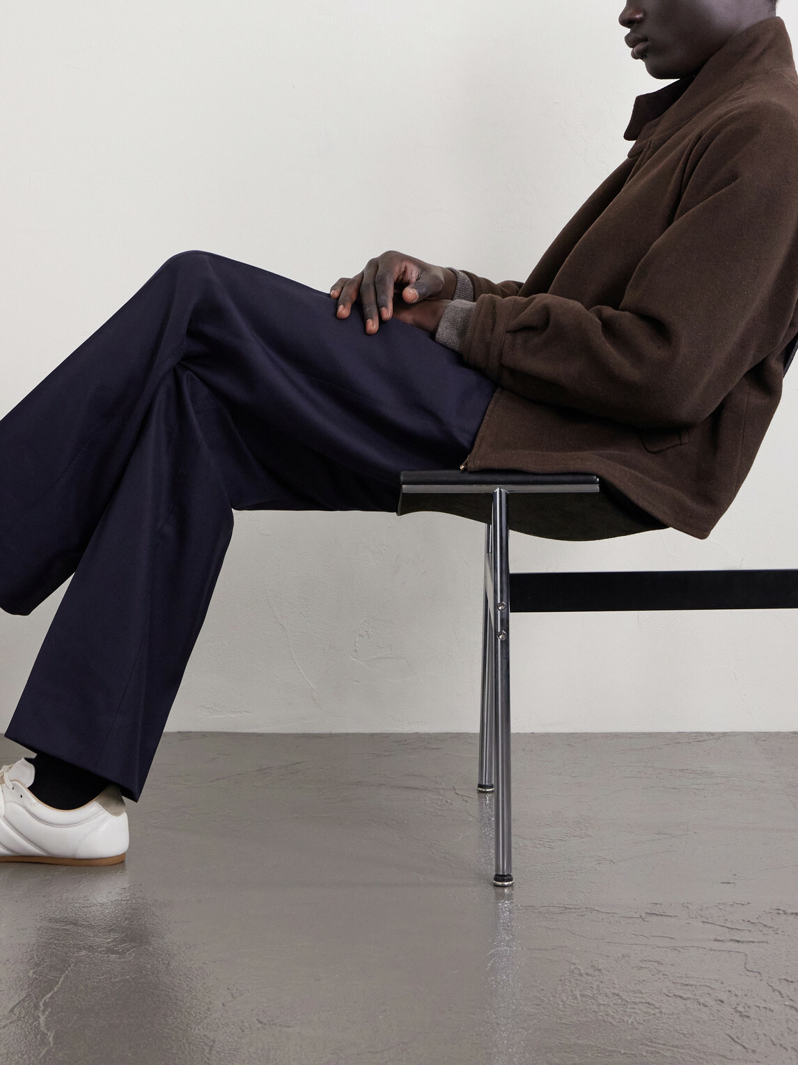 A.PRESSE - Wool, Silk and Cashmere-Blend Jacket - Brown