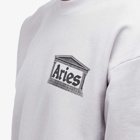 Aries Men's Aged Temple Crew Sweat in Lilac