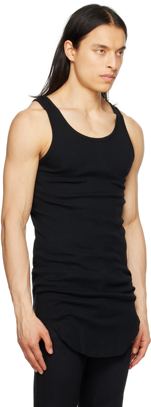 The Letters Black Striped Tank Top