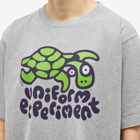 Uniform Experiment Men's Insane Wide T-Shirt in Grey Turtle