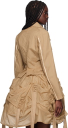 Renaissance Renaissance Beige Tank Double Layer Blazer