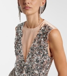 Rabanne Embellished drop earrings