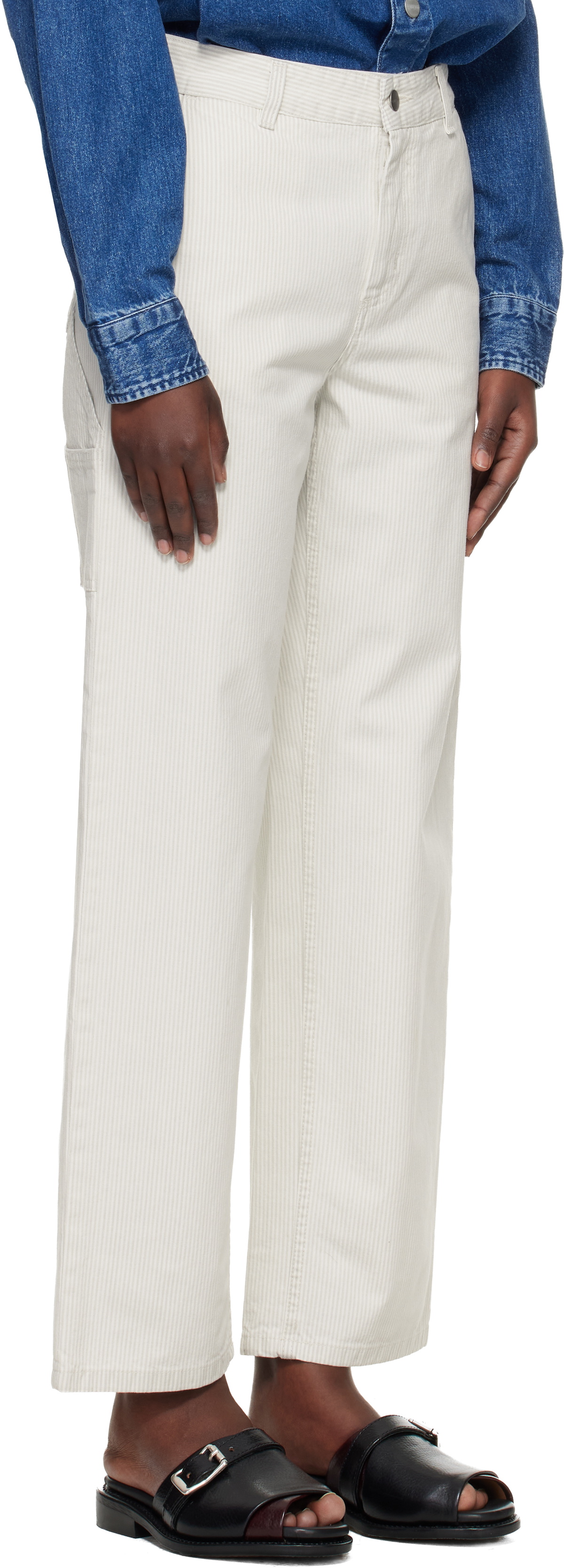 Carhartt Work In Progress Off-White Mercer Stripe Jeans